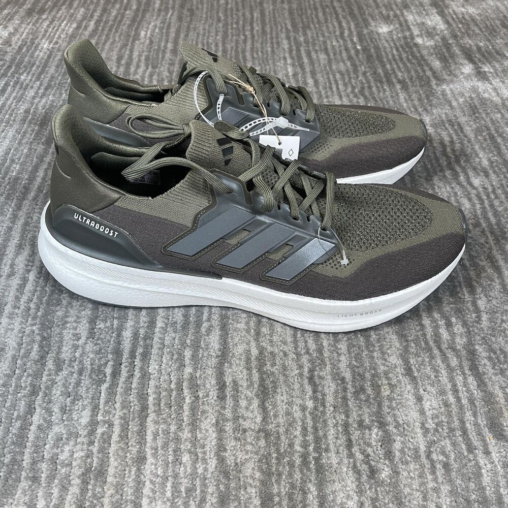 Adidas Ultraboost 5 Shoes Mens Size 14 Olive Green Running Sneakers ID8815